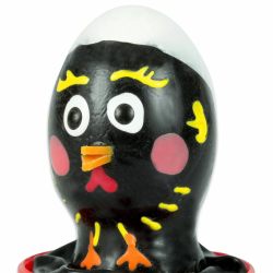 Imagen de CONDOMERIE  PRESERVATIVO DECORATIVO PINTADO A MANO POLLO NEGRO