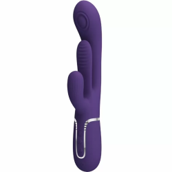 Imagen de PRETTY LOVE  SHANIA TRIPLE VIBRADOR RABBIT MULTIFUNCIÓN MORADO