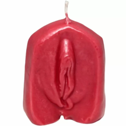 Imagen de DIABLO PICANTE VELA FORMA VAGINA ROJO