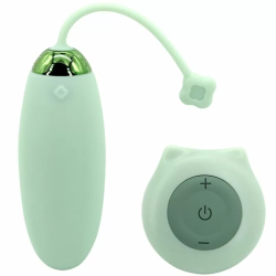 Imagen de KITTY FUN HUEVO VIBRADOR CONTROL REMOTO 10 VIBRACIONES VERDE