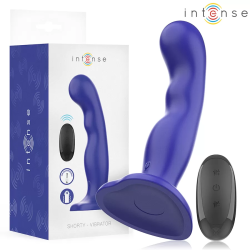 Imagen de SHORTY VIBRADOR CON VENTOSA AZUL CONTROL REMOTO