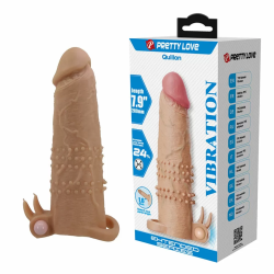 Imagen de PRETTY LOVE - QUILLON FUNDA PARA PENE CON ESTIMULADOR DE CLÍTORIS Y VIBRACIÓN