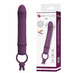 Imagen de PRETTY LOVE - CORA VIBRADOR FORMA PENE CON ANILLO DE SUJECIÓN