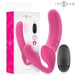 Imagen de AMY VIBRADOR DOBLE 20 CM ROSA CONTROL REMOTO