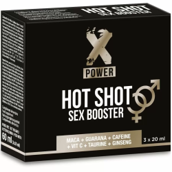 Imagen de X POWER  HOT SHOT SEX BOOSTER INCREASE LIBIDO 3 X 20 ML