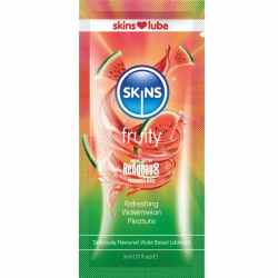 Imagen de SKINS - FRUITY LUBRICANTE BASE DE AGUA SANDÍA MONODOSIS 5 ML