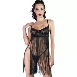 Imagen de CHILIROSE - CR 4496 BABYDOLL NEGRO L/XL