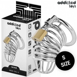 Imagen de ADDICTED TOYS LOCKED  IRON CELL JAULA PARA PENE DE METAL 4 CM TALLA S