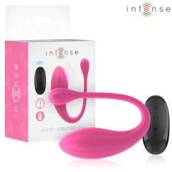 Imagen de INTENSE - JANICE HUEVO VIBRADOR U DOBLE ESTIMULACIÓN 10 VIBRACIONES ROSA CONTROL REMOTO