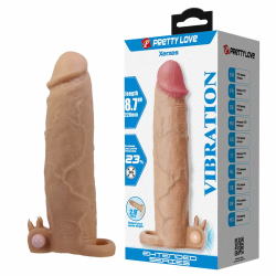 Imagen de PRETTY LOVE - XERXES FUNDA PARA PENE CON ESTIMULADOR DE CLÍTORIS Y VIBRACIÓN
