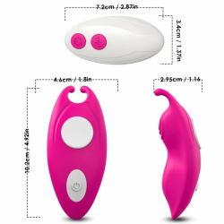 Imagen de HONEYBEE PANTIES VIBRADOR PUNTO G CONTROL REMOTO FUCSIA