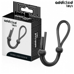 Imagen de ADDICTED TOYS  CUERDA SILICONA PARA EL PENE DE LAZO DOBLE