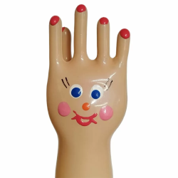 Imagen de CONDOMERIE  PRESERVATIVO DECORATIVO PINTADO A MANO GRAN MANO FELIZ
