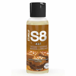 Imagen de STIMUL8  S8 4 EN 1 LUBRICANTE POSTRE CHOCOLATE Y CARAMELO SALADO 125 ML