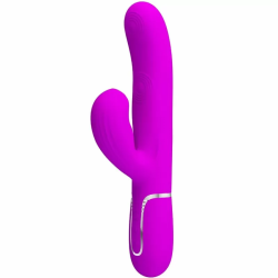 Imagen de PERLITA VIBRADOR PUNTO G 3 EN 1 MULTIFUNCIÓN VIOETA