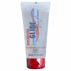 Imagen de HOT  WARMING GLIDE LIQUID PLEASURE LUBRICANTE BASE AGUA EFECTO CALOR 100 ML