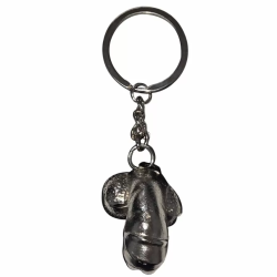 Imagen de DIABLO PICANTE - LLAVERO METAL PENE ENCOGIDO PLATA