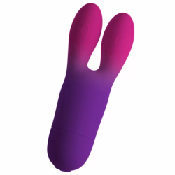 Imagen de ROCKS OFF  GLOGIRL BUNNY VIBRADOR FLEXIBLE MORADO