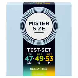 Imagen de MISTER SIZE - PACK MUESTRA PRESERVATIVOS TALLA 47-49-53 MM (3 UNIDADES)