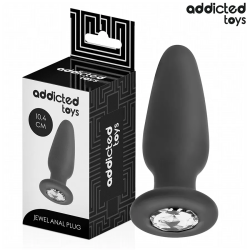 Imagen de ADDICTED TOYS  PLUG ANAL CON JOYA SILICONA TALLA M 10,4 CM