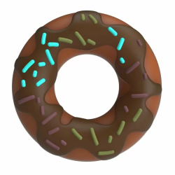 Imagen de PRETTY LOVE - ANILLO PARA PENE SUPER DONUT MARRÓN