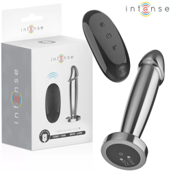 Imagen de PLUG ANAL 10 VIBRACIONES METAL EN FORMA DE DILDO CON CONTROL REMOTO S