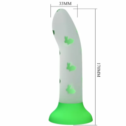 Imagen de MAGICAL NIGHTFALL DILDO SIN VIBRACIÓN LUMINOSO VERDE