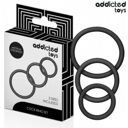 Imagen de ADDICTED TOYS  SET DE ANILLOS SILICONA MODELO 2