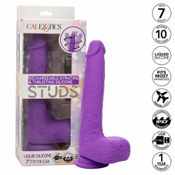 Imagen de CALEXOTICS STUDS VIBRADOR RECARGABLE Y GIRATORIO 10 VIBRACIONES VIOLETA