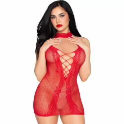 Imagen de LEG AVENUE - 81675 MINI VESTIDO HALTER ROJO - TALLA ÚNICA