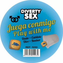 Imagen de DIABLO PICANTE  DADO DURO DORADO POSTURAS CHICOS CON CUBILETE