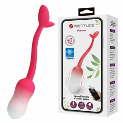 Imagen de PRETTY LOVE - HUEVO VIBRADOR PULSEN CONTROL APP 12 FUNCIONES RECARGABLE USB ROSA