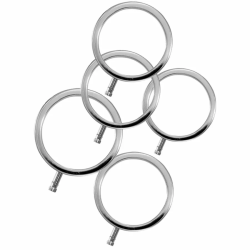 Imagen de ELECTRASTIM  ELECTRARINGS ANILLOS METÁLICOS PARA EL PENE PACK 5