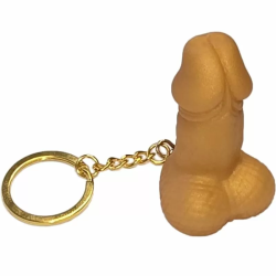 Imagen de DIABLO PICANTE LLAVERO FORMA PENE DORADO