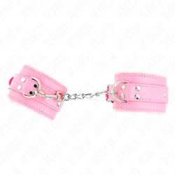 Imagen de KINK MUÑEQUERAS FORRADAS ROSA CON CORREA ROSA AJUSTABLE 2029 CM X 5.5 CM