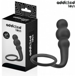 Imagen de ADDICTED TOYS  PLUG ANAL CON ANILLO SILICONA MODELO 1