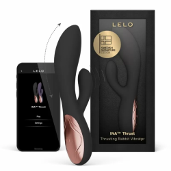 Imagen de LELO - INA THRUST VIBRADOR RABBIT CON EMPUJE NEGRO
