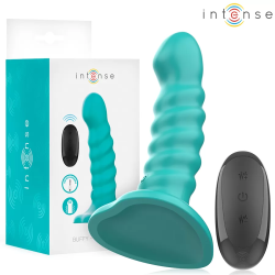 Imagen de BUFFY VIBRADOR TALLA S DISEÑO EN ESPIRAL 10 VIBRACIONES AZUL CONTROL REMOTO