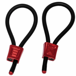 Imagen de ELECTRASTIM  PRESTIGE ELECTRA LOOPS ANILLOS DE PENE AJUSTABLES ROJO