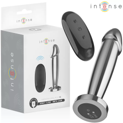 Imagen de PLUG ANAL 10 VIBRACIONES METAL EN FORMA DE DILDO CON CONTROL REMOTO M