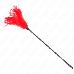 Imagen de PLUMAS MÚLTIPLES PARA COSQUILLAS ROJO 45 CM