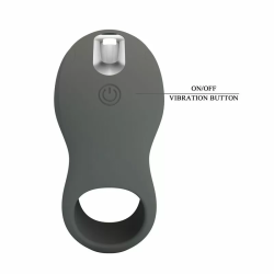 Imagen de PRETTY LOVE - ANILLO VIBRADOR RECARGABLE CON DOBLE ESTIMULADOR