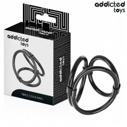 Imagen de ADDICTED TOYS  ANILLO TRIPLE PARA EL PENE