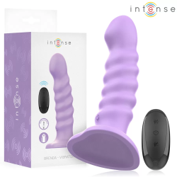 Imagen de BRENDA VIBRADOR TALLA M DISEÑO EN ESPIRAL 10 VIBRACIONES MORADO CONTROL REMOTO