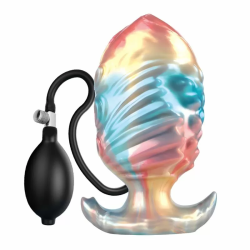 Imagen de POWER MONSTERS - EBON LEVIATHAN PLUG ANAL HINCHABLE FANTASÍA TRICOLOR 18 CM