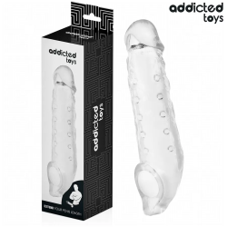 Imagen de ADDICTED TOYS  FUNDAS PARA EL PENE TRANSPARENTE TALLA M 27 CM