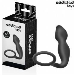 Imagen de ADDICTED TOYS  PLUG ANAL CON ANILLO SILICONA MODELO 2