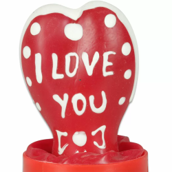 Imagen de CONDOMERIE  PRESERVATIVO DECORATIVO PINTADO A MANO CORAZÓN  TE AMO MODELO 2