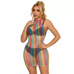 Imagen de 952341 BODYSTOCKING DE REJILLA ARCOIRIS TALLA ÚNICA