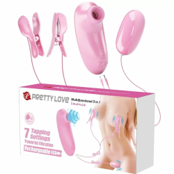 Imagen de PRETTY LOVE - IMONIE SET MULTIFUNCIONAL 3 EN 1 CON SUCCIONADOR, PEZONES Y CLÍTORIS